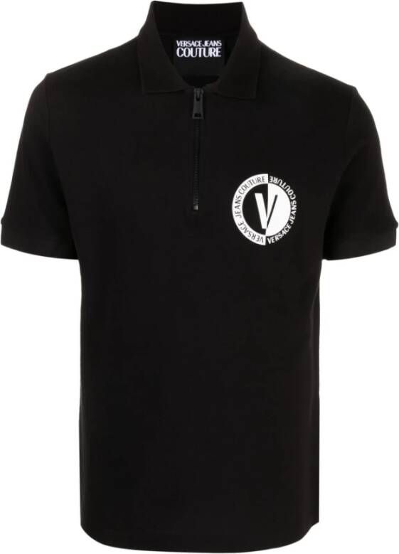 Versace Jeans Couture Zwarte T-shirts en Polos van Zwart Heren