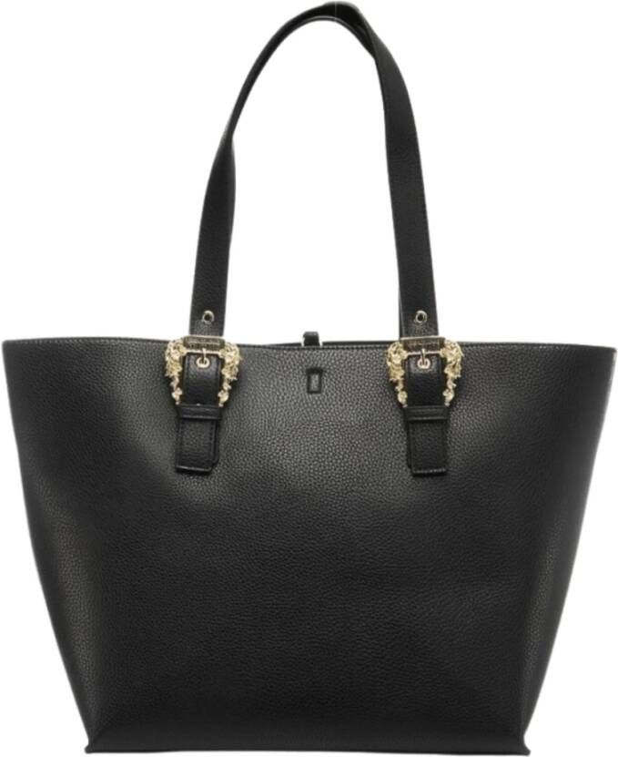 Versace Jeans Couture Zwarte tassen met barokgesp Zwart Dames