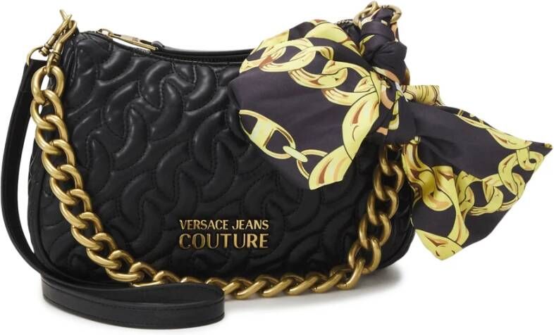 Versace Jeans Couture Zwarte tassen met gesp detail Zwart Dames