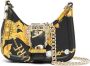 Versace Jeans Couture Zwarte Barok Print Mini Schoudertas met Afneembare Kettingriem Black Dames - Thumbnail 1