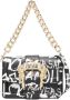 Versace Jeans Couture Zwarte Crossbody Tas met Graffiti Print Black Dames - Thumbnail 1