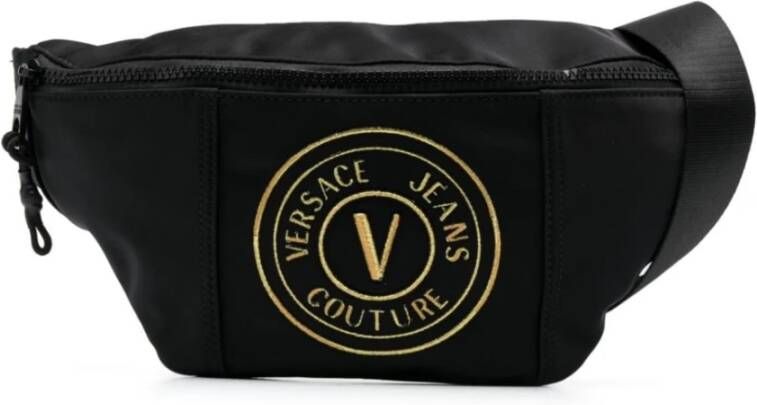 Versace Jeans Couture Zwarte Heren Schoudertas Aw23 Black Heren