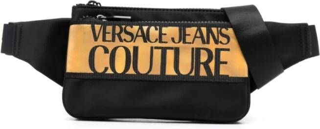 Versace Jeans Couture Zwarte Schoudertas voor Heren Black Heren