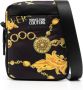 Versace Jeans Couture Zwarte Nylon Schoudertas met Gouden Chain Couture Print Black Heren - Thumbnail 1