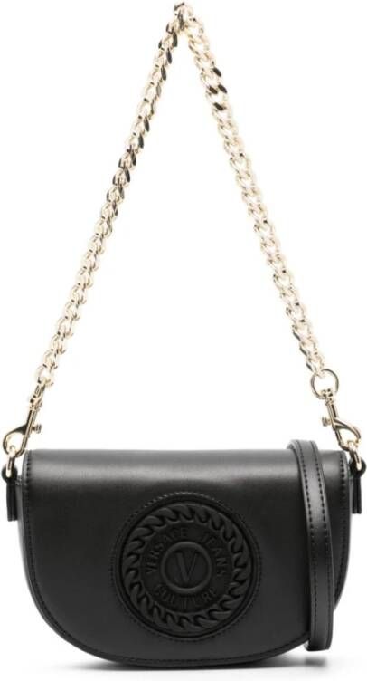 Versace Jeans Couture Clutches V Emblem in zwart