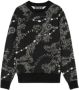 Versace Jeans Couture Herenmode Sweatshirt met Garland Print en Logo Lettering Black Heren - Thumbnail 1