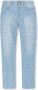 Versace Lichtblauwe Jeans met Grafische Print voor Heren Blue Heren - Thumbnail 1