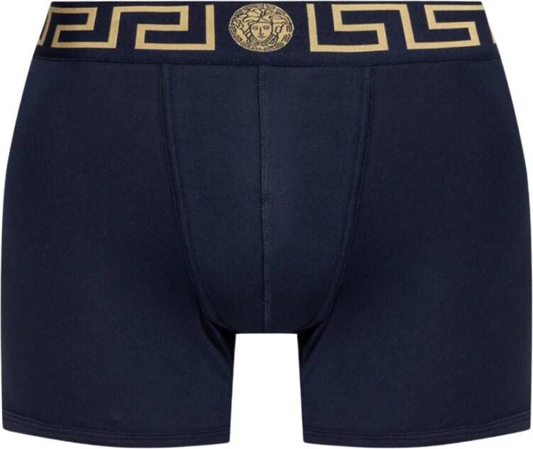 Versace Boxershorts met Greca afwerking Blauw - Foto 2
