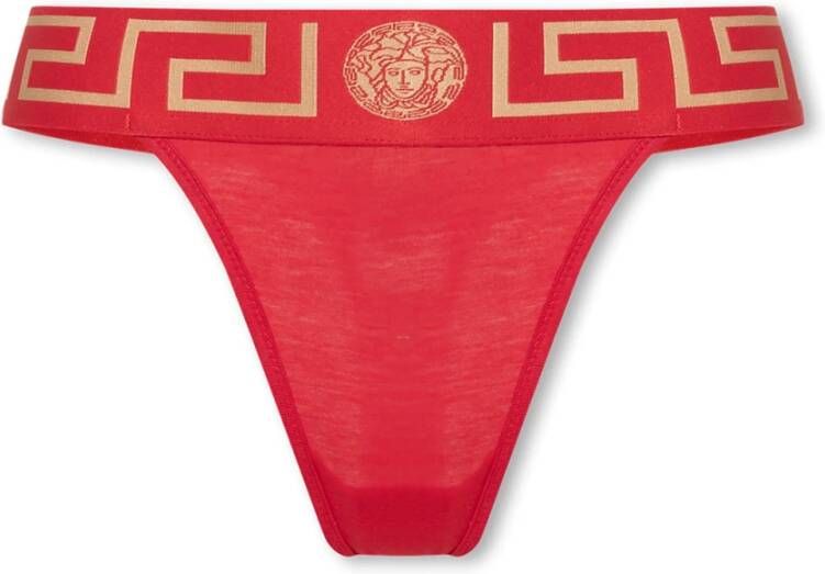 Versace Katoenen string Rood Dames