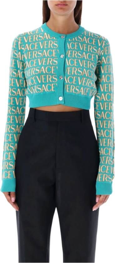 Versace Knitwear Blauw Dames