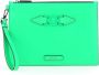 Versace Stijlvolle handtas met rits en Medusa-logo Green Dames - Thumbnail 1