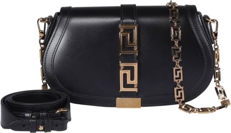 Versace Kruis lichaamstassen Zwart Dames