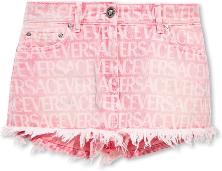 Versace La Vacanza collectie rok met shorts Roze Dames