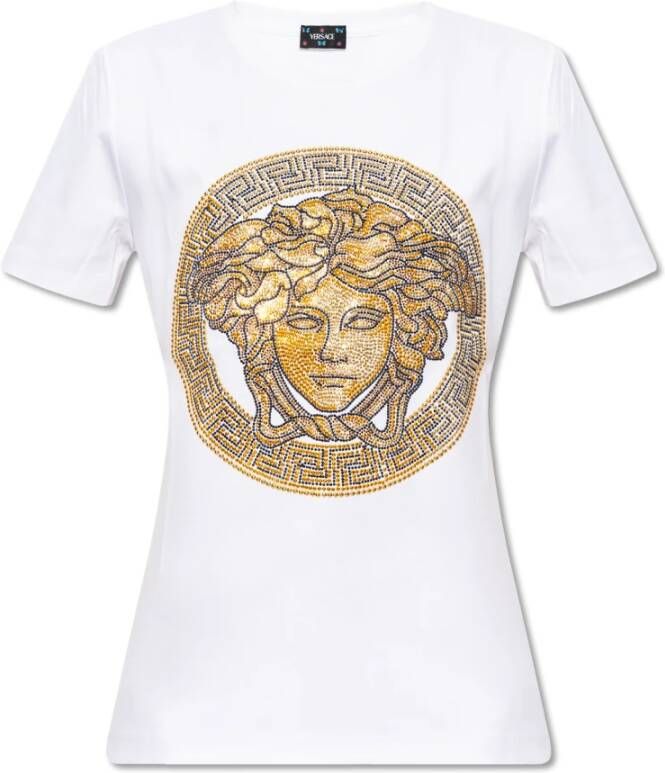 Versace La Vacanza collectie T-shirt White Dames