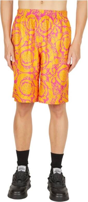 Versace Lange korte broek Oranje Heren