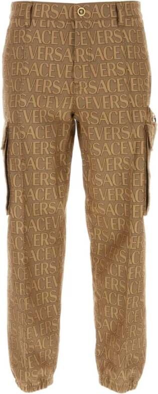 Versace Leather Trousers Meerkleurig Heren