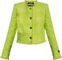 Versace Groene Bouclé Blazer Green Dames - Thumbnail 1