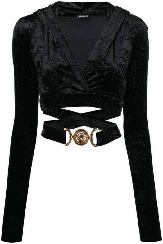Versace Long Sleeve Tops Zwart Dames