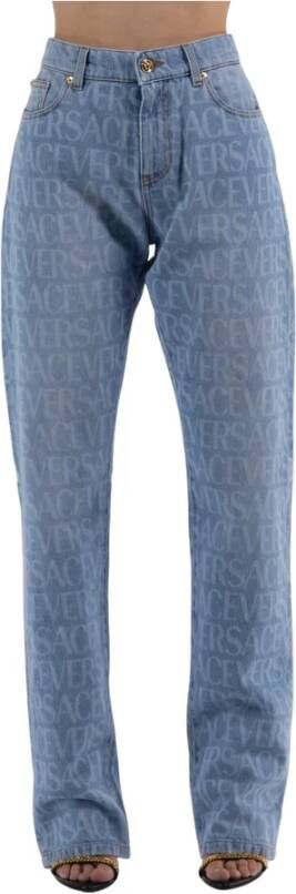 Versace Loose-fit Jeans Blauw Dames