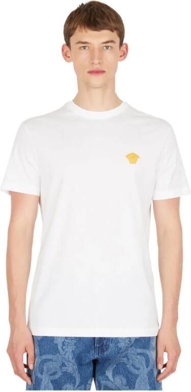 Versace Geborduurd Medusa T-shirt White Heren