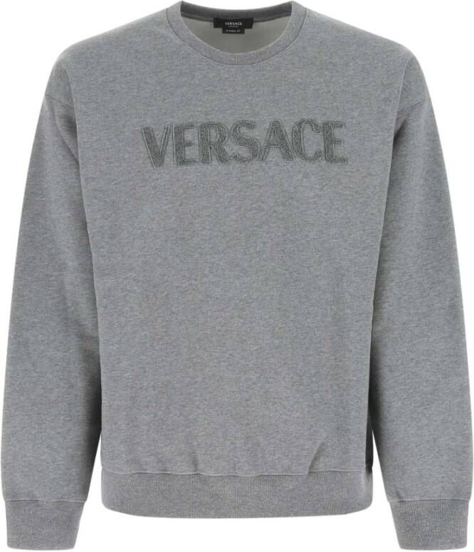 Versace Melange grijs katoenen sweatshirt Grijs Heren