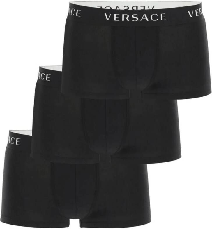 Versace Men's Beachwear Zwart Heren