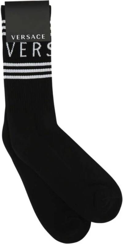 Versace Men's Socks Zwart Heren