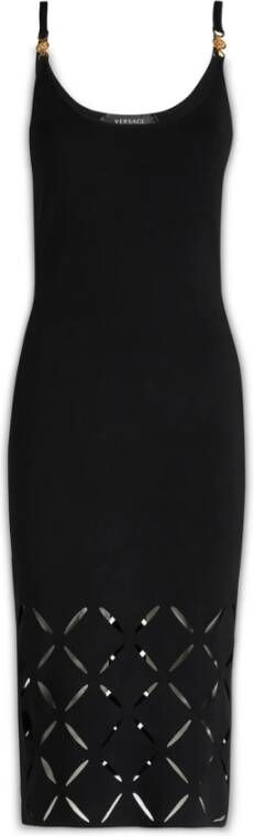 Versace Midi Dresses Zwart Dames