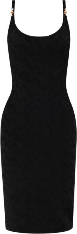 Versace Mouwloze jurk Zwart Dames