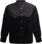 Versace Barocco Silhouette Fleece Jas Black Heren - Thumbnail 1