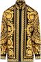 Versace Klassieke Kraag Zijden Twill Overhemd Yellow - Thumbnail 1