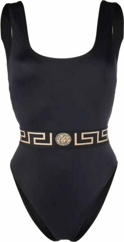 Versace Greca One-Piece Swimsuit Zwart Dames