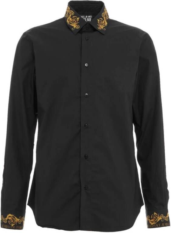 Versace Overhemd Zwart Heren
