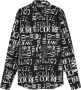 Versace Jeans Couture Speelse Doodle Print Overhemd Black Heren - Thumbnail 2