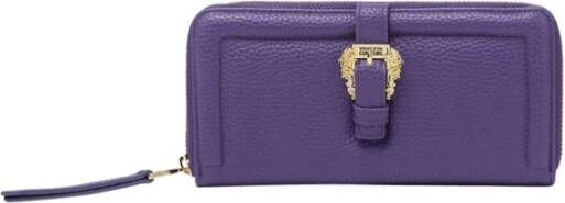 Versace Paarse Synthetische Portemonnee voor Vrouwen Purple Dames
