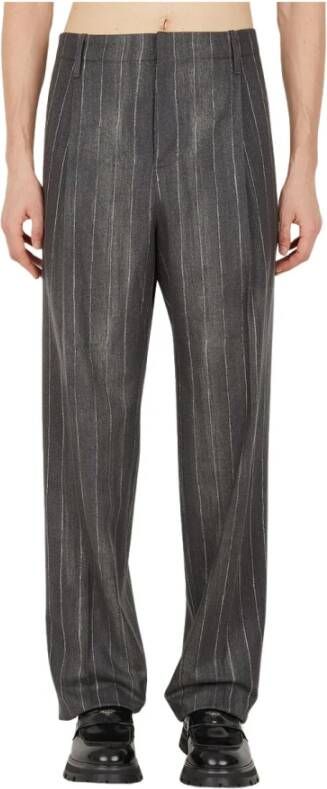 Versace Wide Trousers Grijs Heren