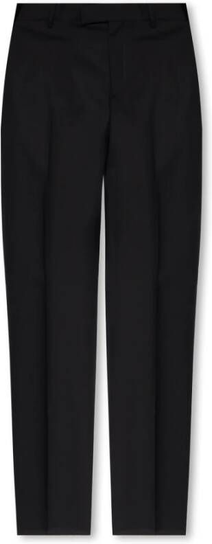 Versace Plooivoorkant broek Zwart Heren