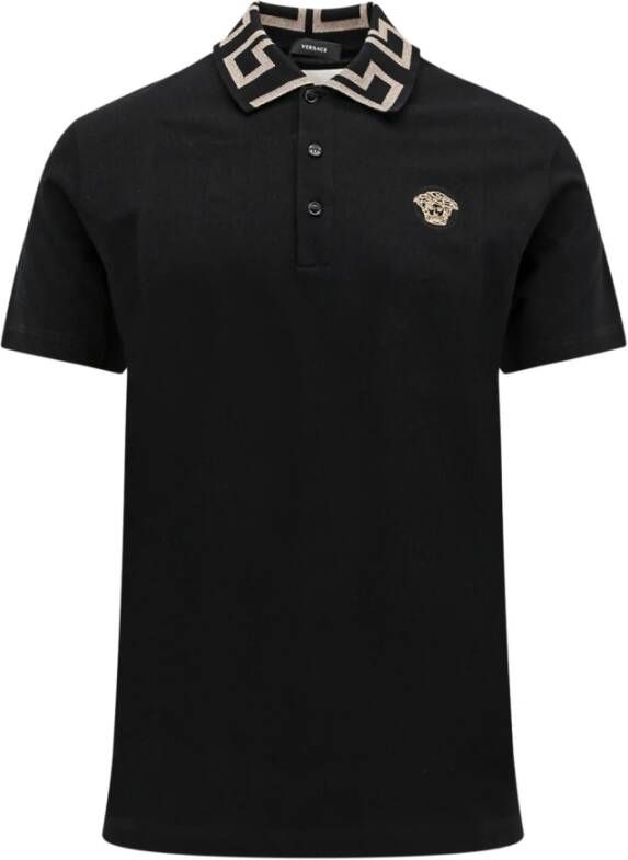 Versace Polo Shirt Zwart Heren