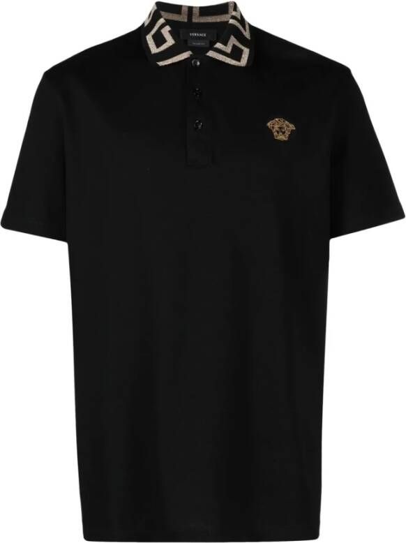 Versace Polo Shirts Zwart Heren