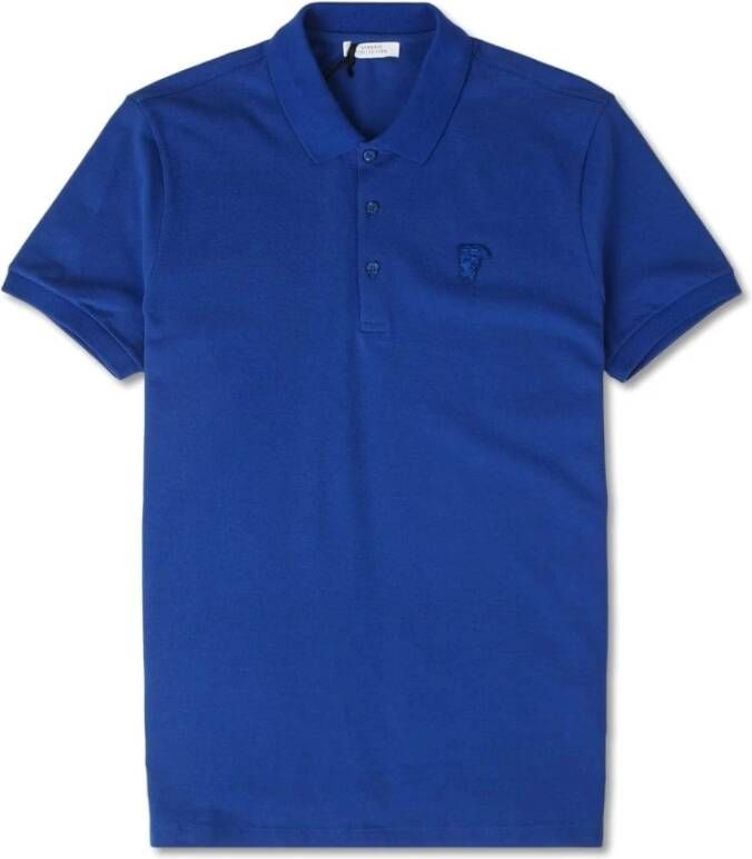 Versace Poloshirt Blauw Heren