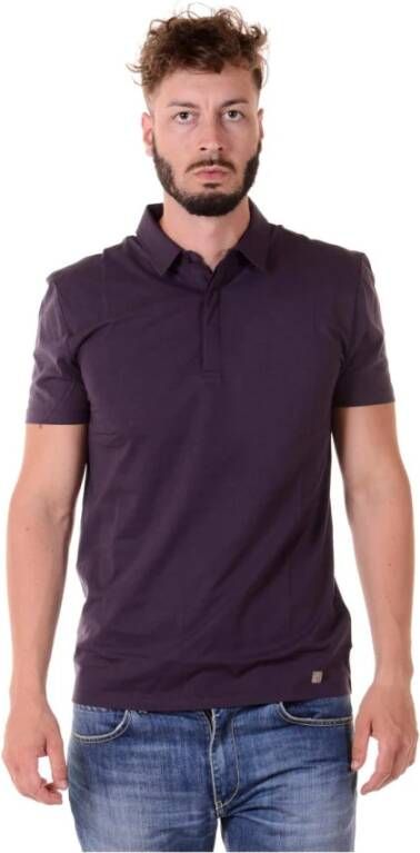 Versace Polo Shirts Purple Heren