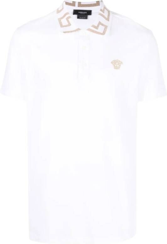 Versace Polo Shirt White Heren