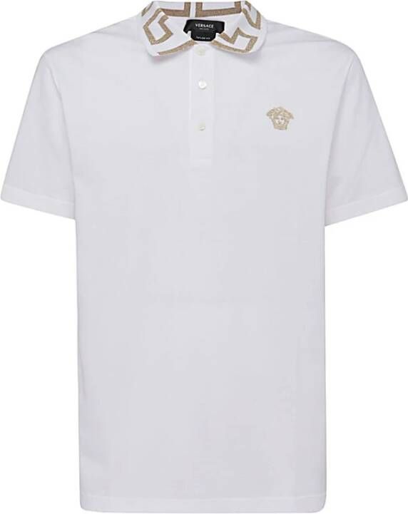 Versace Polo Shirt White Heren