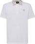 Versace Witte Katoenen Polo met Greca Inleg White Heren - Thumbnail 1