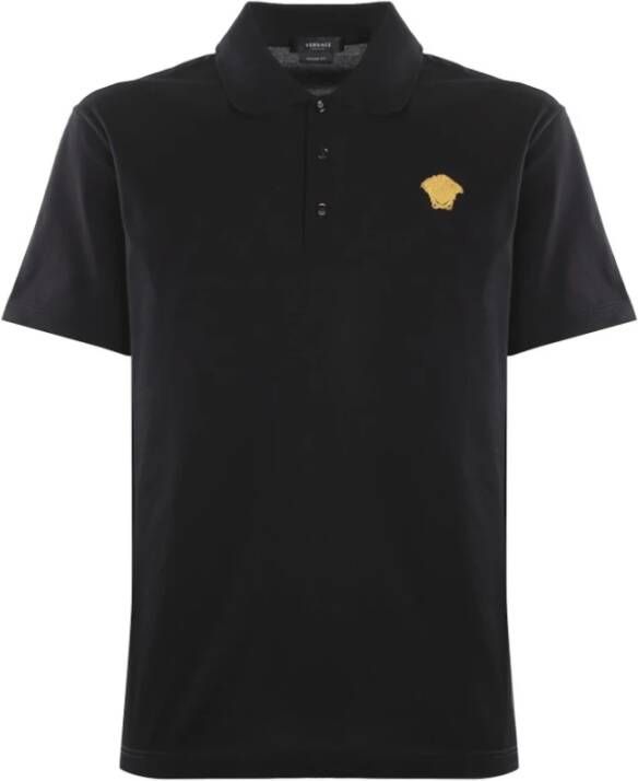 Versace Polo Shirts Zwart Heren