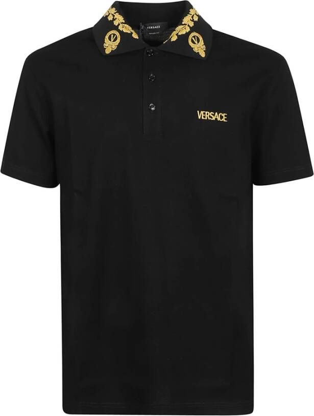 Versace Poloshirt Zwart Heren