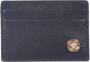 Versace Zwart Goud Medusa Plaque Kaarthouder Portemonnee Black Heren - Thumbnail 1
