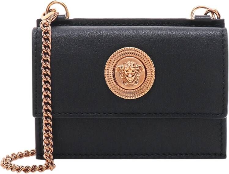 Versace Portemonnee kaarthouder Zwart Dames