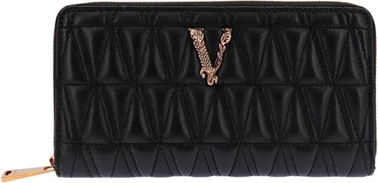 Versace Portemonnee kaarthouder Zwart Dames