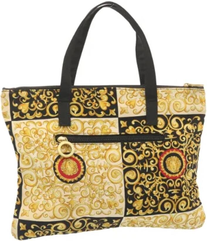Versace Pre-owned Canvas handbags Beige Dames